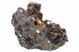 Fluorescent Zircon Crystals in Biotite Schist and Magnetite - Norway #228208-1